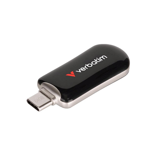 VERBATIM Flash Disk 512GB Plectra USB-C 3.0, černá VERBATIM Flash Disk 512GB Plectra USB-C 3.0, černá