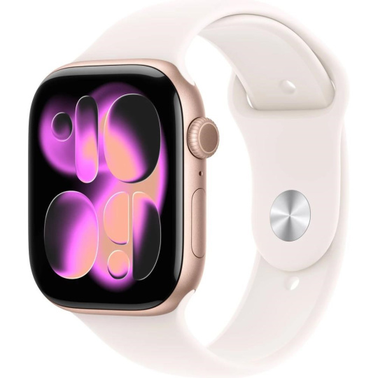 Apple Watch Series 11 GPS 42mm Rose Gold Aluminium Case with Light Blush Sport Band - M/L Apple Watch Series 11 GPS 42mm Rose Gold Aluminium Case with Light Blush Sport Band - M/L