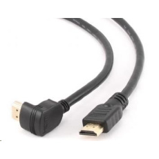 GEMBIRD Kabel HDMI - HDMI 3m, 90° konektor (v1.4, M/M, zlacené kontakty, úhlový, stíněný) GEMBIRD Kabel HDMI - HDMI 3m, 90° konektor (v1.4, M/M, zlacené kontakty, úhlový, stíněný)