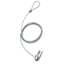 PREMIUMCORD Bezpečnostní zámek na NTB 1,8m Kensington Lock (4 místný kód, ocelové lanko) PREMIUMCORD Bezpečnostní zámek na NTB 1,8m Kensington Lock (4 místný kód, ocelové lanko)