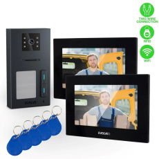 EVOLVEO DoorPhone AP2-2 drátový videotelefon pro dva byty s aplikací, černá EVOLVEO DoorPhone AP2-2 drátový videotelefon pro dva byty s aplikací, černá