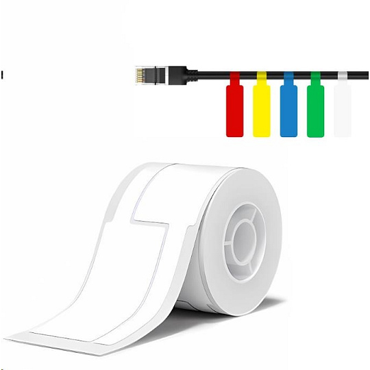 Niimbot štítky na kabely T 25x76mm 100ks Bílé pro B21, B21S, B3, B1S
